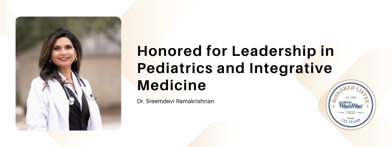 Dr. Sreemdevi Ramakrishnan Honored for Leadership in Pediatrics and Integrative Medicine